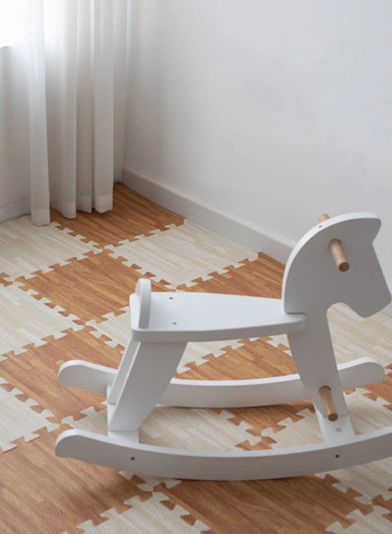 Pikkaboo Woody Buddy Rocking Horse White - Image 5