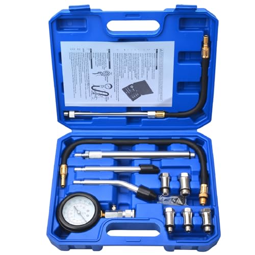 Prokomon Petrol Gasoline Engine Compression Tester Kit; 300 Psi Engine Cylinder Compression Tester with M10 M12 M14 M16 M18 - Image 1