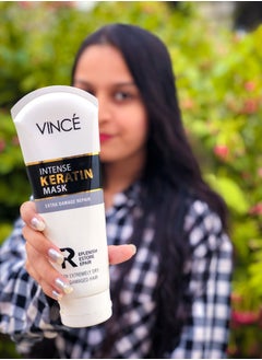 VINCE Keratin Hair Mask – Deep Conditioning & Intensive Repair for Dry, Frizzy, & Damaged Hair – Nourishes and Restores Moisture, Softness & Shine – Reduces Breakage – Paraben-Free, 200ml  - Image 4