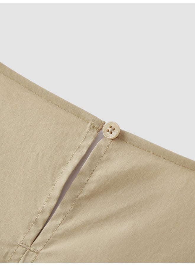 سيمير فستان ميدي بلون سادة بخصر مطاطي للنساء - Image 3