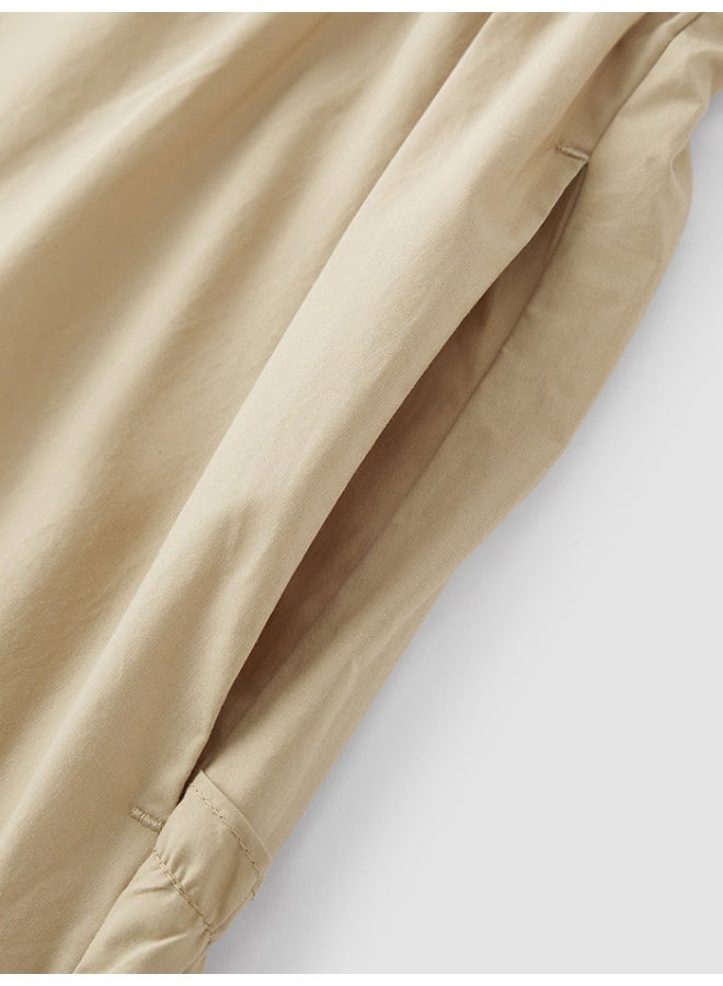 سيمير فستان ميدي بلون سادة بخصر مطاطي للنساء - Image 5