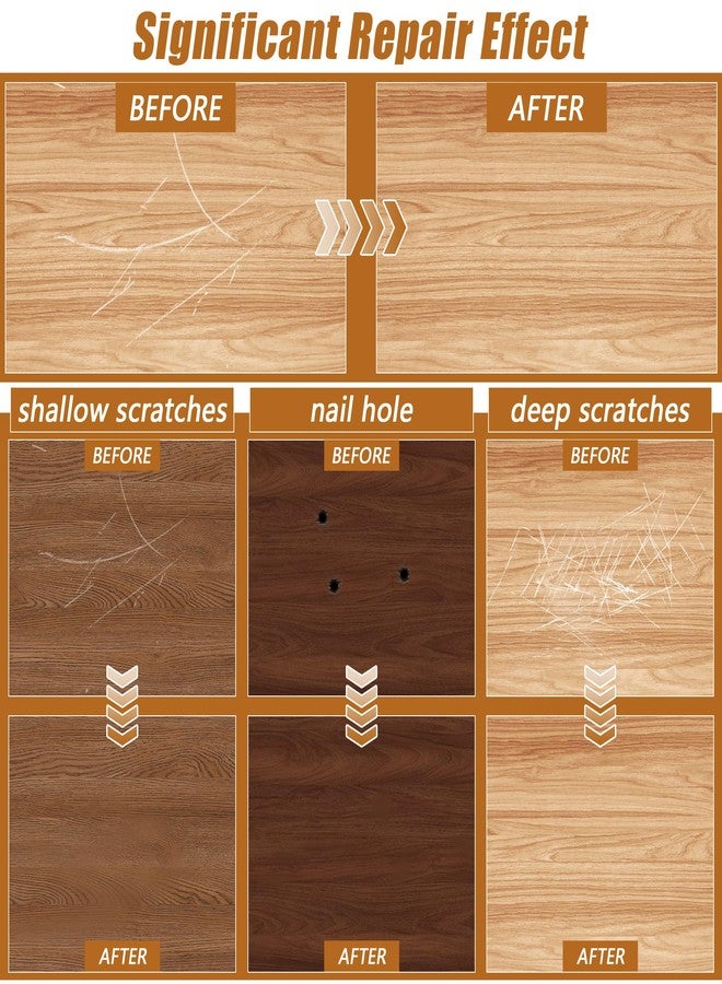 Windspeed 22 Colors Wood Filler Sticks, Windspeed 10 Color Furniture Repair Wax Sticks 10 Color Wood Touch-Up Markers Putty Stick for Furniture Scratches, Holes in Baseboards Tables with 2 Scrapers - Image 4