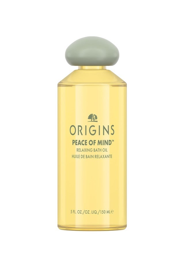 Origins Peace of Mind Relaxing Bath Oil | Softens & Nourishes | with Peppermint, Basil, & Eucalyptus Aromatherapy Essential Oils, 5 Fl Oz - Image 1