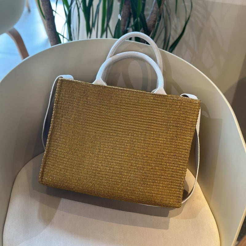 High Version 2025 Lafitte Woven Hand Tote Bag Large Capacity Beach Women Bag Shoulder Crossbody Bag - Image 2