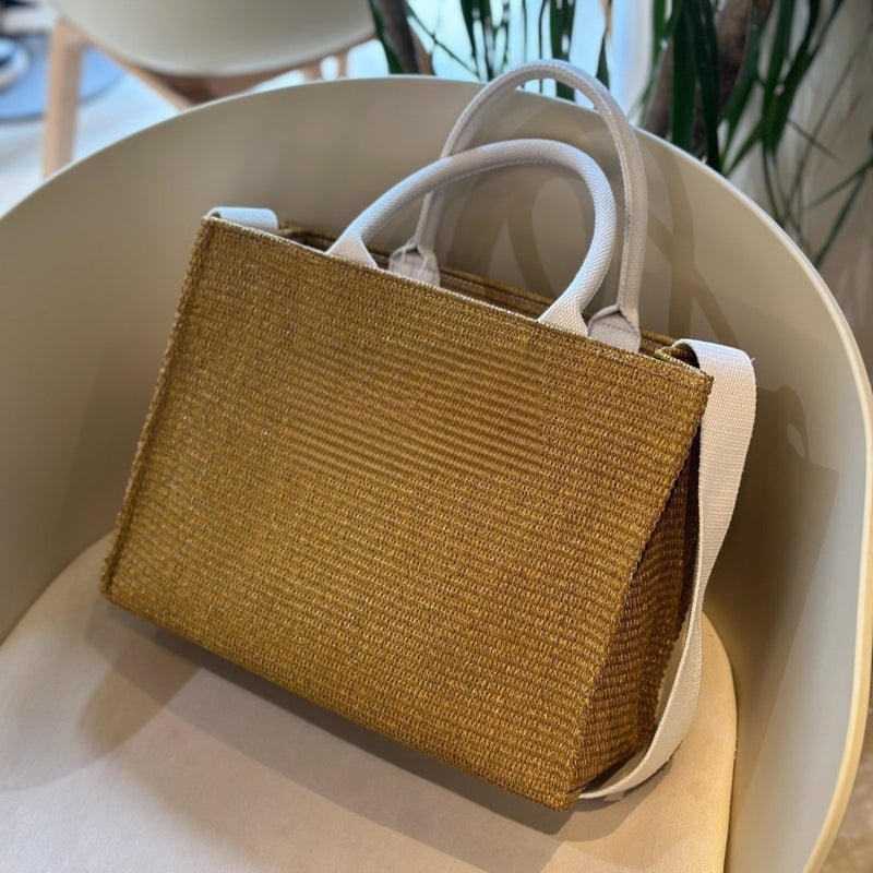 High Version 2025 Lafitte Woven Hand Tote Bag Large Capacity Beach Women Bag Shoulder Crossbody Bag - Image 3