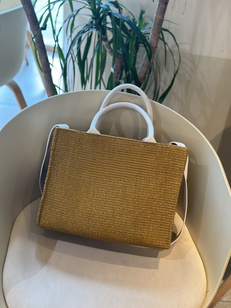 High Version 2025 Lafitte Woven Hand Tote Bag Large Capacity Beach Women Bag Shoulder Crossbody Bag - Image 1