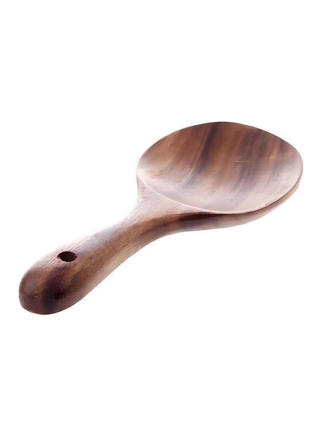Kryoflare Natural Wooden Rice Spoon,Natural Wood Non-stick Rice Scooper Non-stick Wooden Serving Spoon for Sticky Rice Sushi Potato Salad, Kitchen Utensil(7 inch) - Image 1