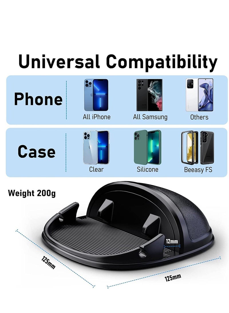 Y&D Car Phone Holder Dashboard Mount for Non-Slip Accessories Universal Dash Anti-Slip Silicone Pad Stand - Image 5