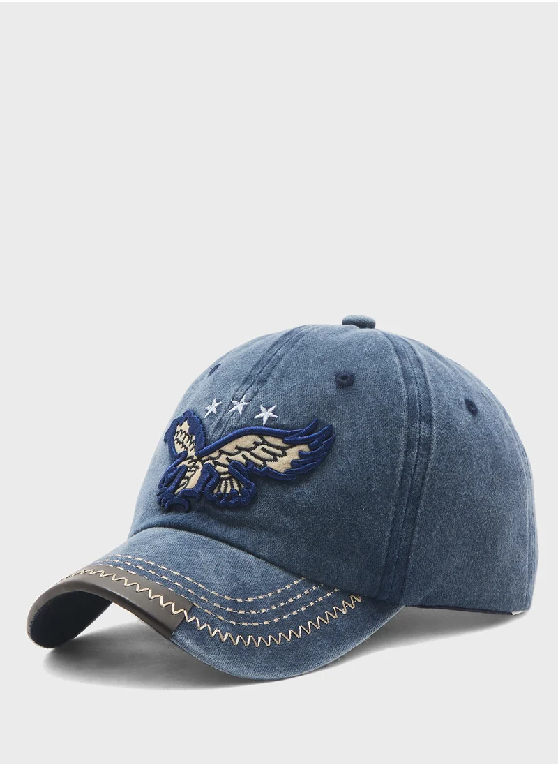 سفنتي فايف Eagle Embroidered Casual Cap