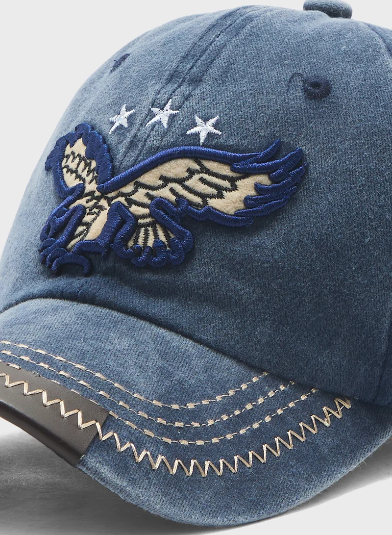 Seventy Five Eagle Embroidered Casual Cap