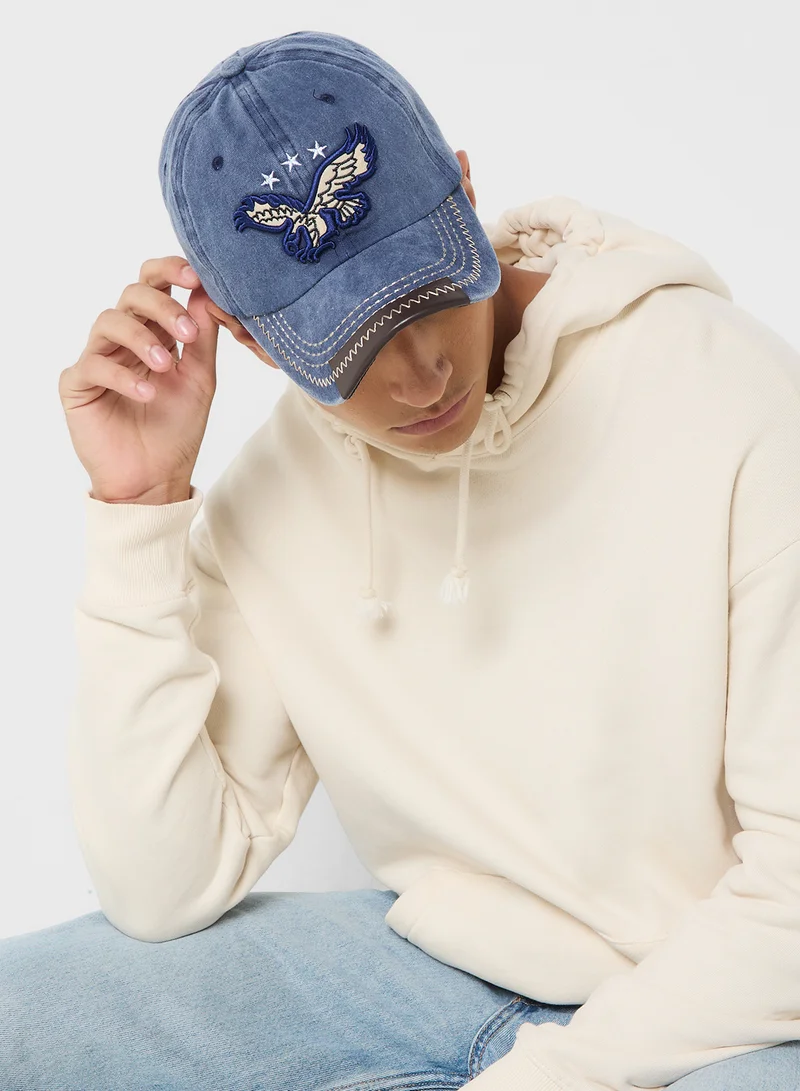 Seventy Five Eagle Embroidered Casual Cap