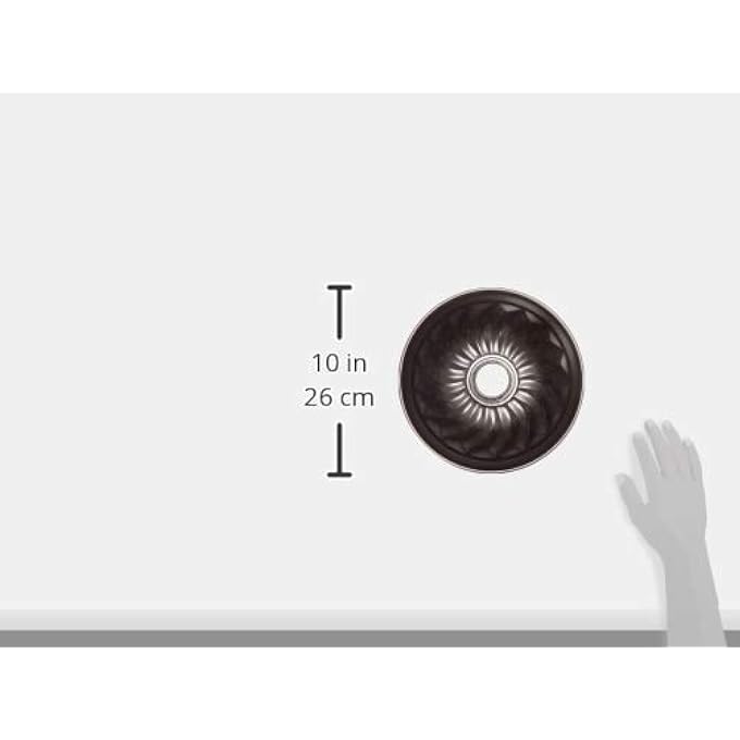 Zenker Pure Bundt Cake Tin 22 cm Stable and Coated for Juicy Bundt Cake Tin Round Baking Mould with NonStick Coating Black Quantity 1 Piece - Image 3