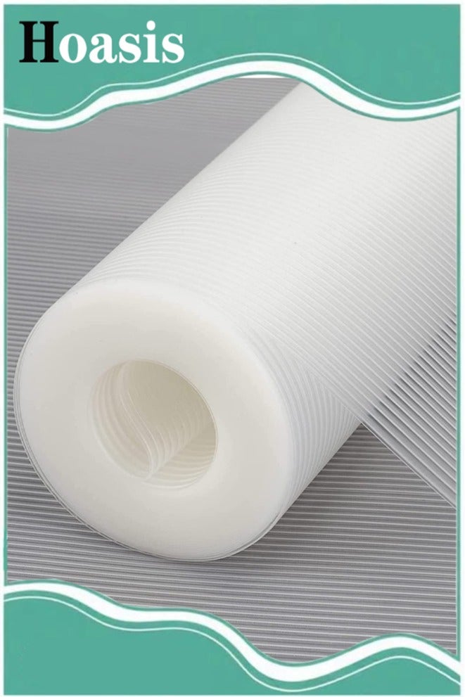 ح واحة بطانة رفوف غير لاصقة للأدراج، بطانة خزانة من مادة ايفا قابلة للغسل، بطانة رفوف غير قابلة للانزلاق للخزائن (شفافة) من  بحجم (30 × 150) - Image 1