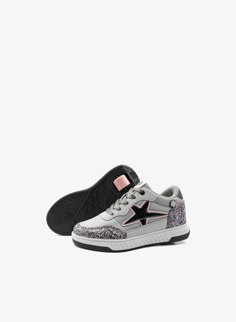 BREEZYROLLERS BREEZY ROLLERS shoes with wheels for children, Roller skates sneakers kids, From children's street shoes to roller skates in a few seconds, Patented click system, Trainers with wheels for girls & boys - Image 1