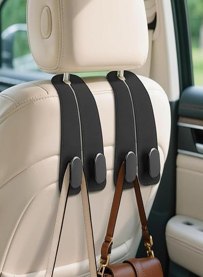 OMAZING KITCHEN Car Seat Back Storage Hook, Leather Car Seat Hooks for Headrest, Car Purse Hook Car Bag Hooks Car Hooks, Headrest Hooks Purse Hanger - Image 5