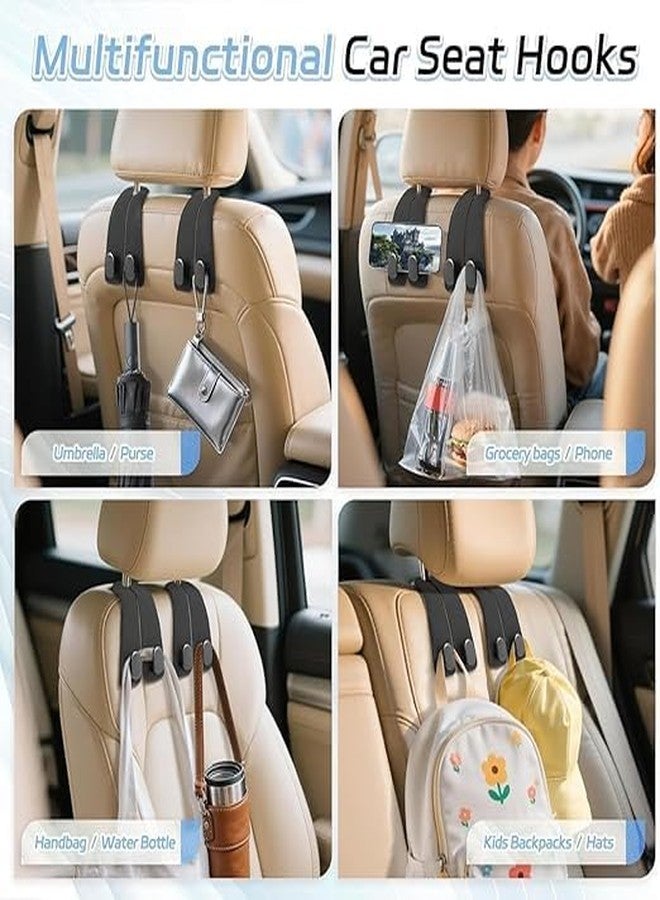 OMAZING KITCHEN Car Seat Back Storage Hook, Leather Car Seat Hooks for Headrest, Car Purse Hook Car Bag Hooks Car Hooks, Headrest Hooks Purse Hanger - Image 4