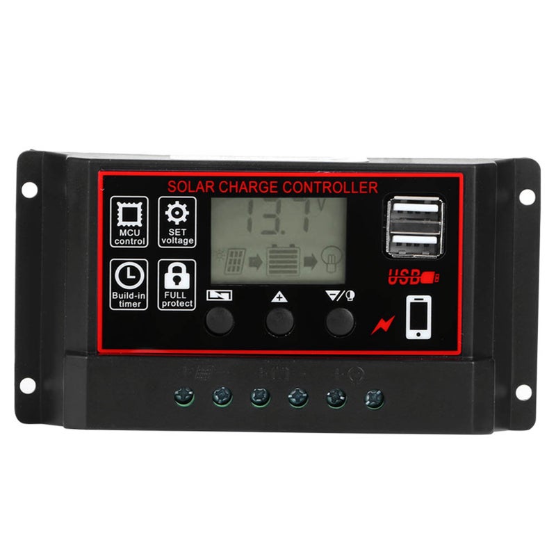 12V 24V Solar Photovoltaic Meter Intelligent Digital Display Controller USB 5V 60A - Image 1