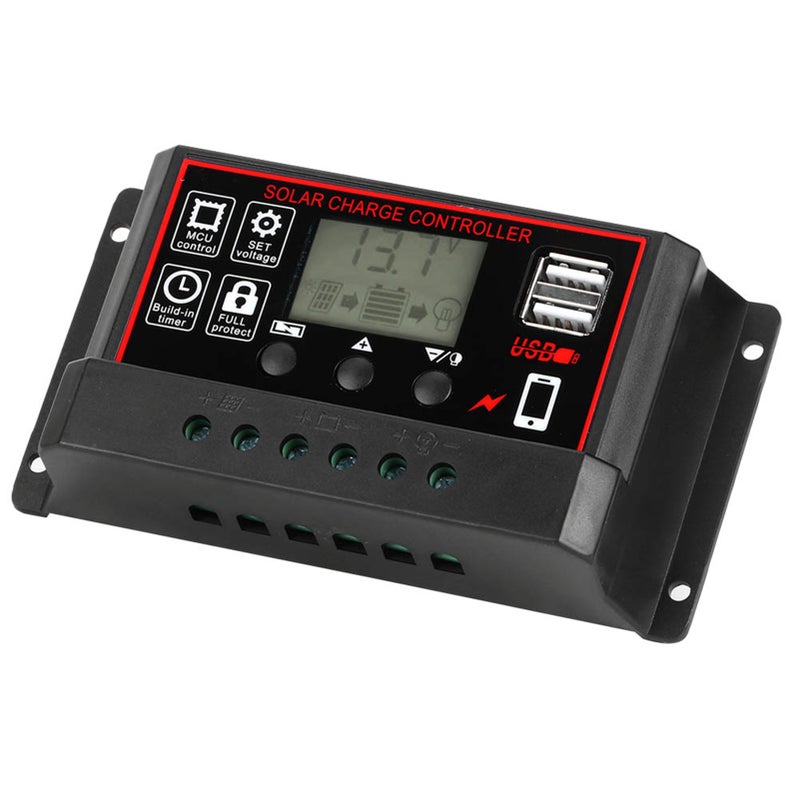 12V 24V Solar Photovoltaic Meter Intelligent Digital Display Controller USB 5V 60A - Image 2