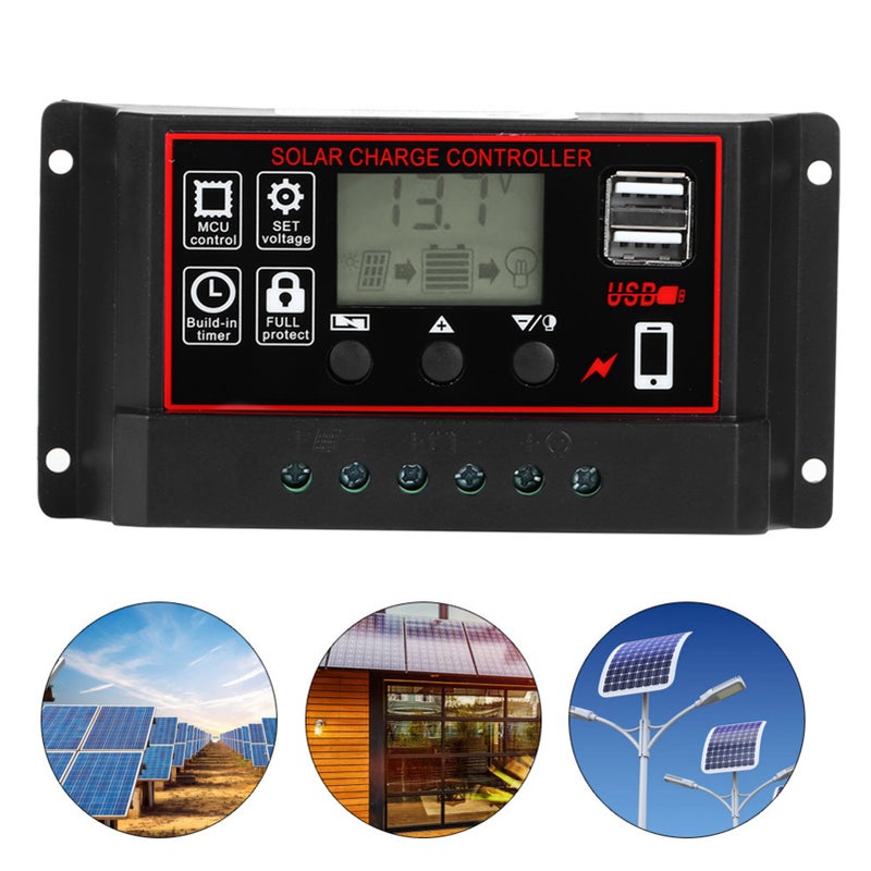 12V 24V Solar Photovoltaic Meter Intelligent Digital Display Controller USB 5V 60A - Image 5