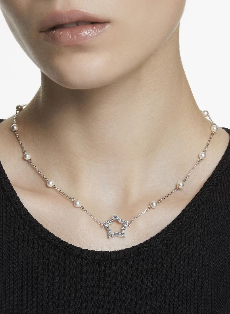 SWAROVSKI Stella Rhodium Plated Necklace