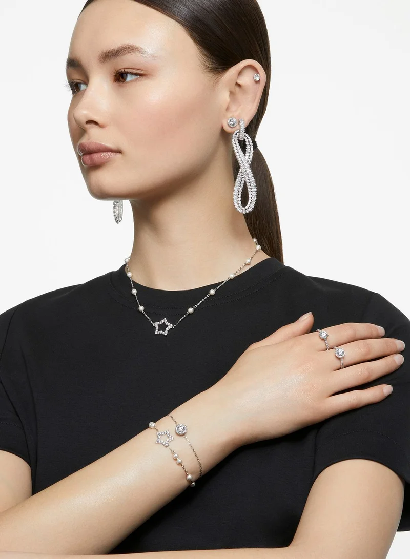 SWAROVSKI Stella Rhodium Plated Necklace