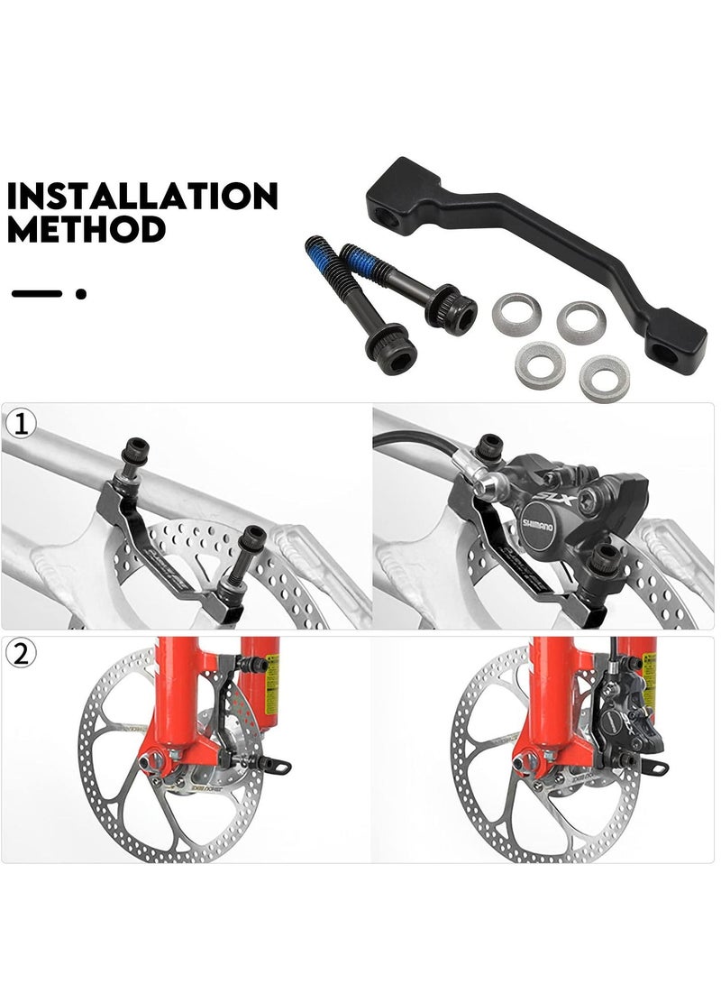 Y&D MA F180P/P2 Post Mount Disc Brake Adapter Alloy Front 180mm 7 Inch Rotor Pm A Pillar  - Image 4