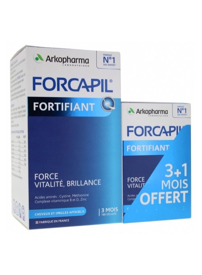 FORCAPIL FORMULE FORTIFANTE fortifying formula for hair and nails 180 capsules plus 60 capsules