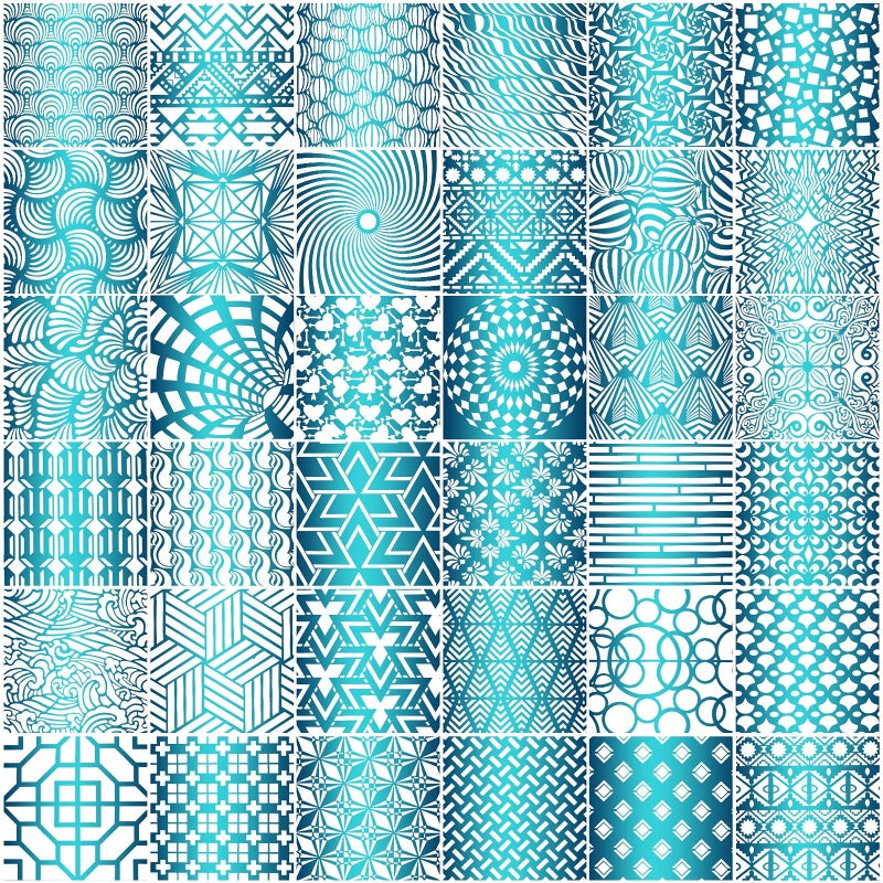 36 Pieces Geometric Stencils Painting Templates Mandala Art Drawing Stencil Templates for Scrapbooking Cookie Tile Furniture Wall Floor Decor Drawing Tracing DIY Art Supplies 787 x 787 Inches