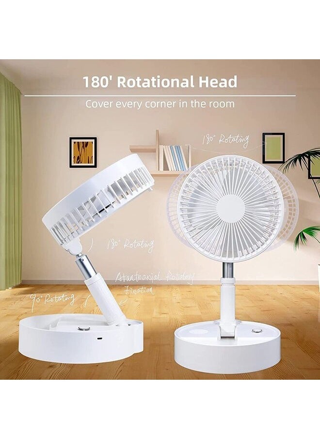 ZOLELE - Storable Foldable Fan With Wireless Speaker Type-C Fast Charging Remote Control 180 Angle Adjustment 7200Mah Capacity | P10S | - Image 1