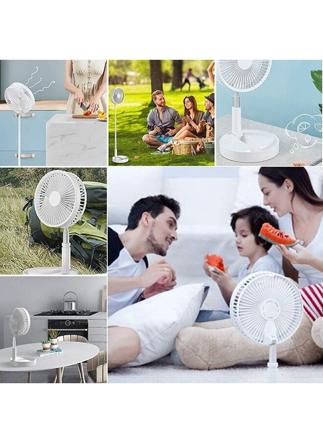 ZOLELE - Storable Foldable Fan With Wireless Speaker Type-C Fast Charging Remote Control 180 Angle Adjustment 7200Mah Capacity | P10S | - Image 1