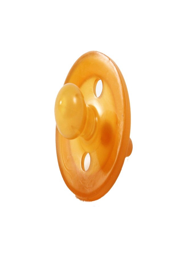 Sweetie Rubber Pacifier Natural Rubber Pacifier Rounded 2 Count (Small 0-6) - Image 3