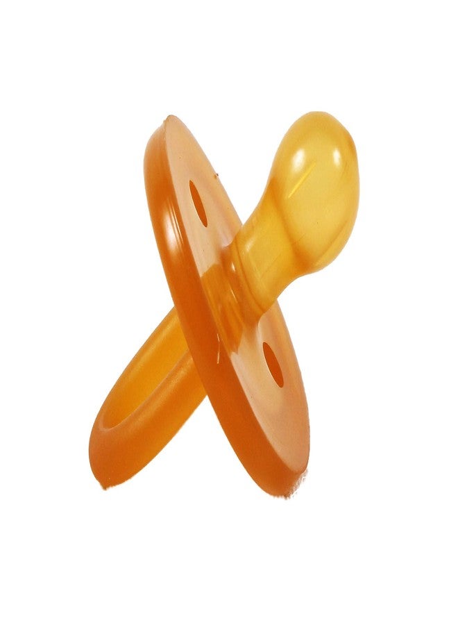Sweetie Rubber Pacifier Natural Rubber Pacifier Rounded 2 Count (Small 0-6) - Image 2