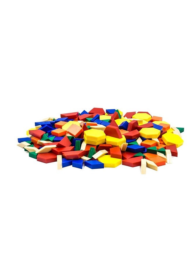 hand2mind hand2mind Foam Pattern Blocks, Foam Shapes, Geometric Shapes for Kids, Pattern Play, Toddler Pattern Blocks, Shapes for Kindergarten, 3D Shapes Manipulatives, Sorting Math (Set of 250) - Image 5