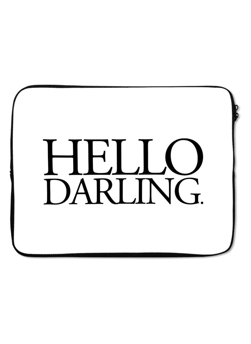 LOUD UNIVERSE - Hello Darling Premium Quality Neoprene Laptop Sleeve - Image 1