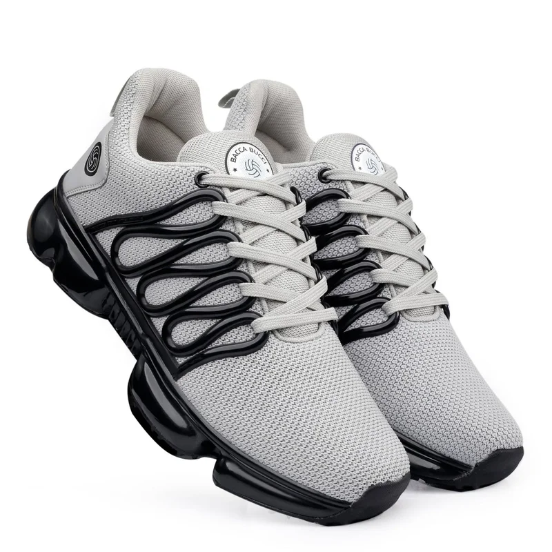 Bacca Bucci Grey Bolt Max-Comfort Trail Running Shoes for Men | Best Price UAE