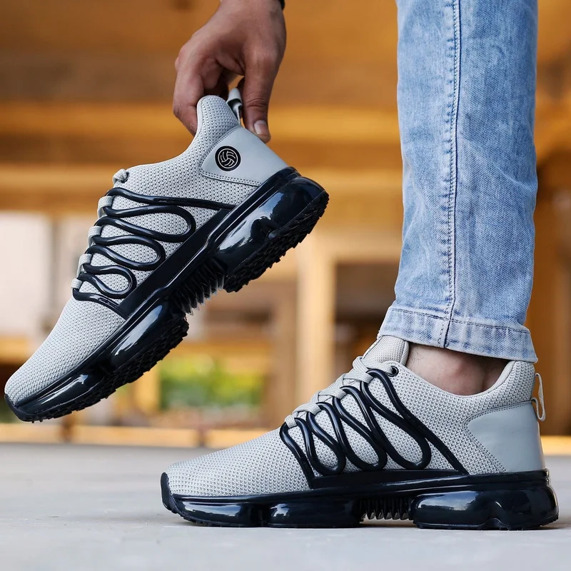 Bacca Bucci Grey Bolt Max-Comfort Trail Running Shoes for Men | Best Price UAE