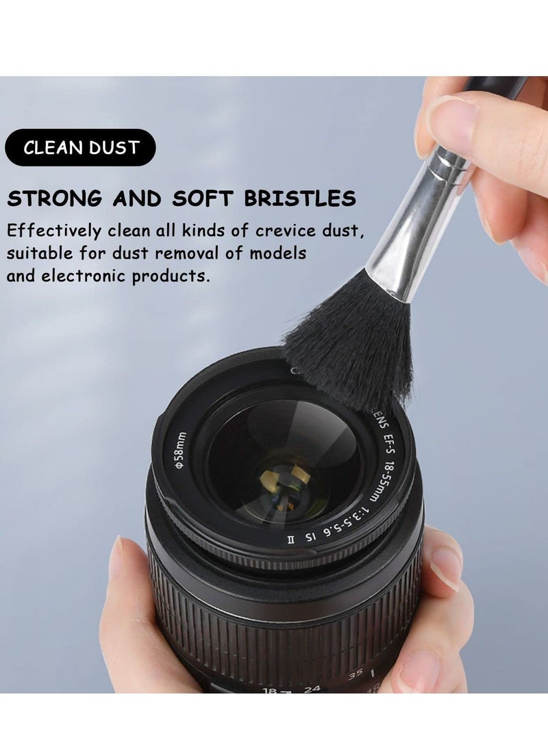 Excefore Anti Static Brushes, Keyboard Brush, PC Cleaning Kit, Dust 4 Piece Small Portable Plastic Handle Nylon Computer Brush Kit (Black)  - Image 4