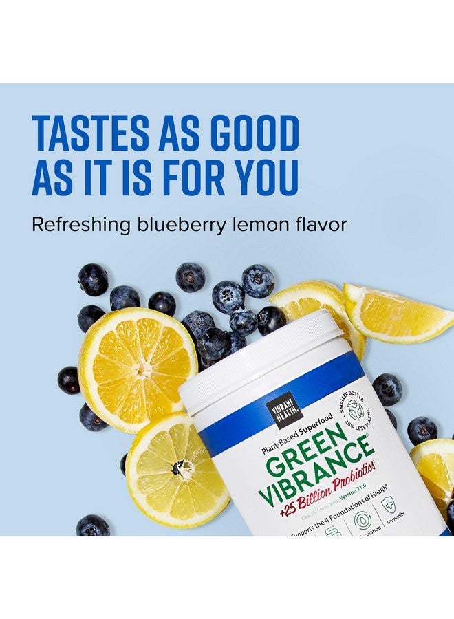 Vibrant Health, Green Vibrance, Superfoods Powder with 70+ Plant-Based Whole Foods & 25 Billion Probiotics Per Serving, Blueberry Lemon, 25 Servings - Image 3