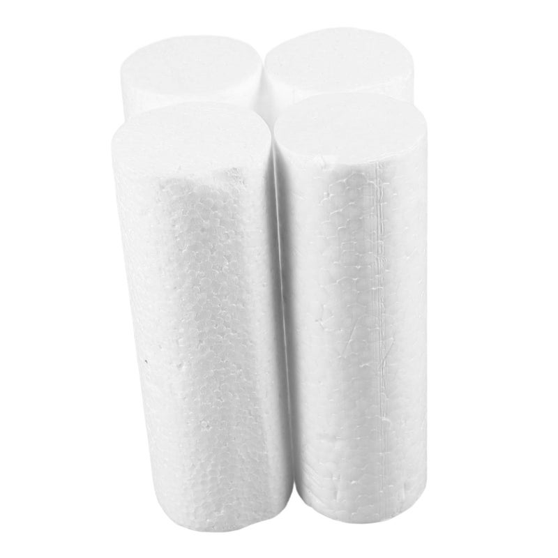 6pcs White Foam Cylinders Polystyrene Rods for Floral Arrangements Arts Crafts Modeling Supplies - Image 3