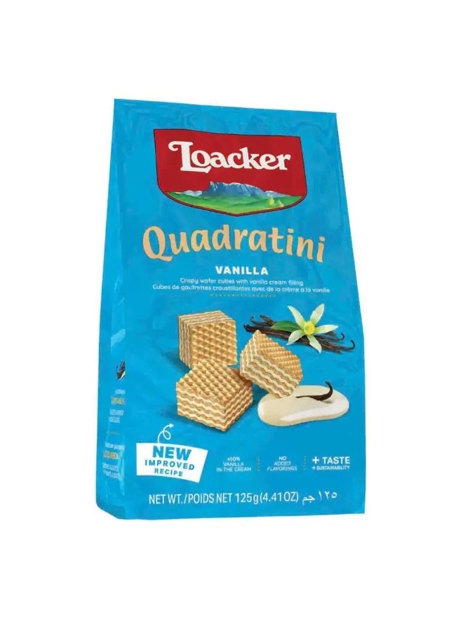 Loacker Quadratini Vanilla Wafer Cubes 125g - Image 2
