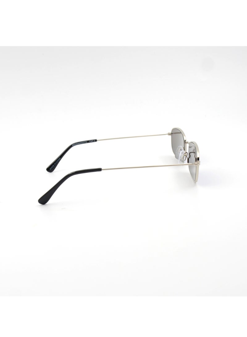 MADEYES نظارات شمسية للرجال حماية من الأشعة فوق البنفسجية EE23M241-5 - فضي/أسود - Image 4