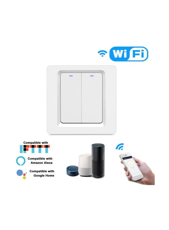 نيبمينينت Remote Control Smart Light Switch White 10.5x5x10.5cm  - Image 2