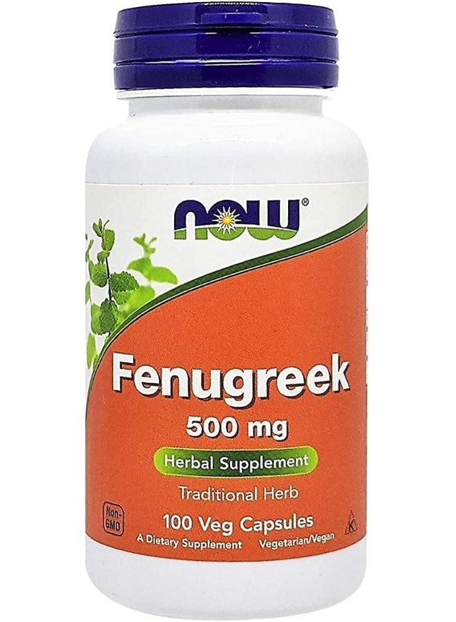 Now Foods Fenugreek 500Mg Caps. 100'S - Image 2