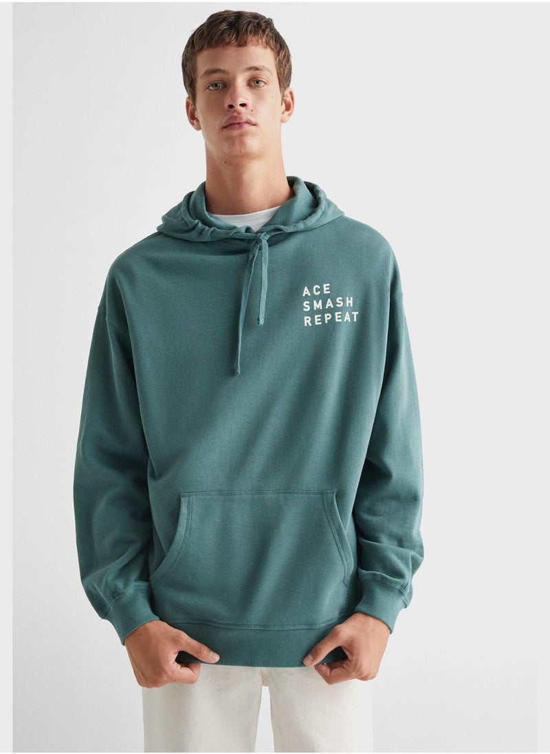 MANGO - Youth Text Print Hoodie - Image 1