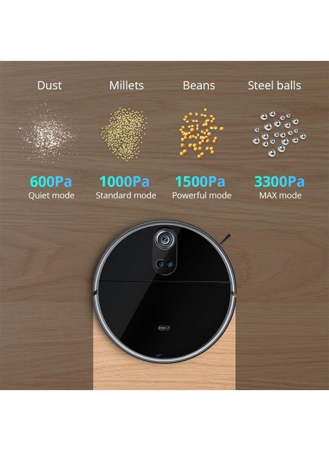 360 - S10 Robot Vacuum Ultral Thin Build-in Trinocular LiDARs 3300Pa Wifi Connected Works With Alexa - Image 1