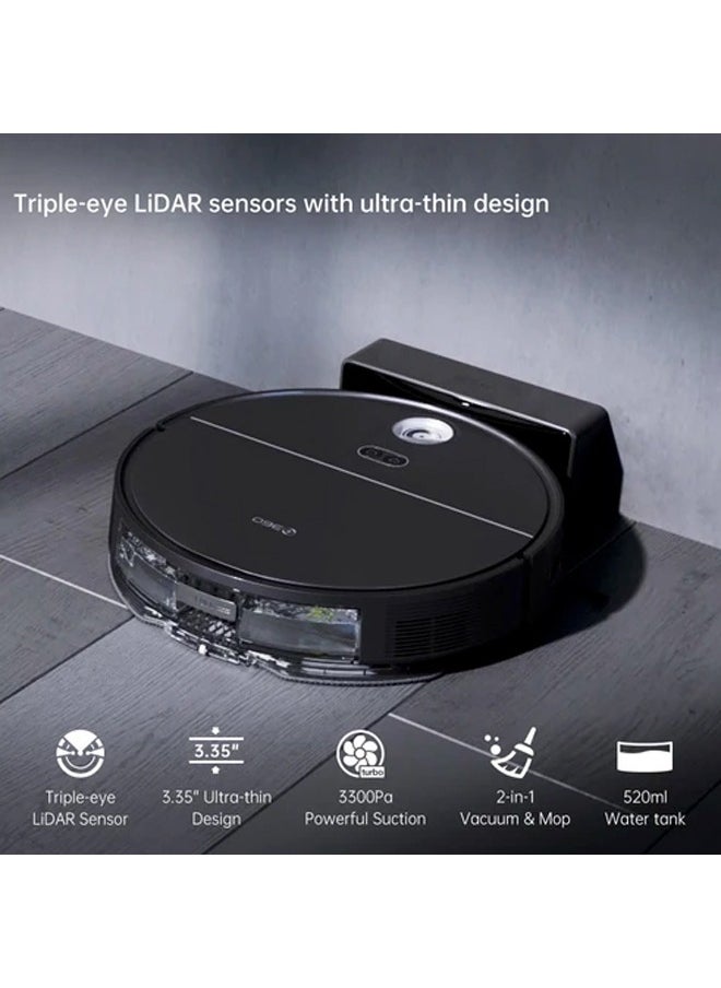 360 - S10 Robot Vacuum Ultral Thin Build-in Trinocular LiDARs 3300Pa Wifi Connected Works With Alexa - Image 1