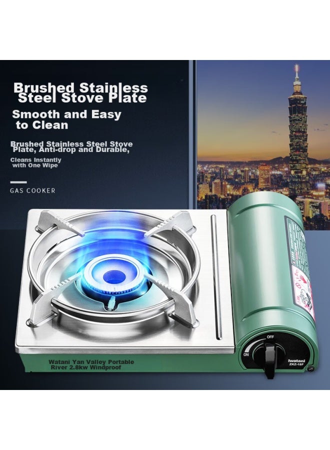 Iwatani Portable Cassette Stove, Outdoor Windproof Camping Gas Stove, Home Hot Pot Cooking Stove, Zkz-18f - Image 3