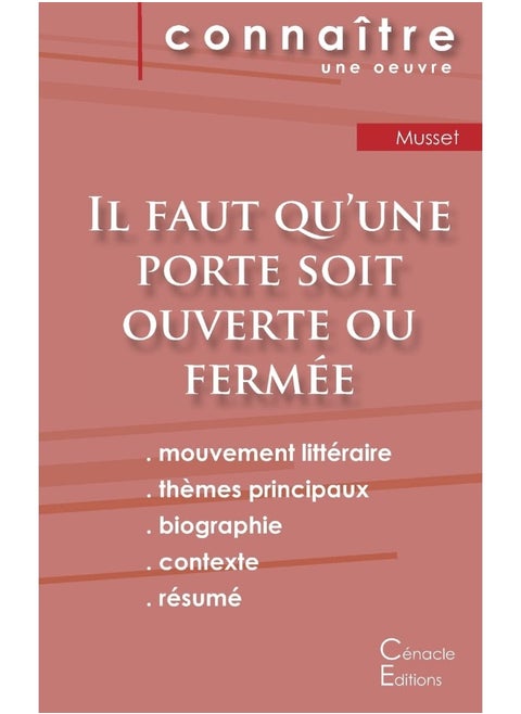 Fiche de lecture Il faut qu'une porte soit ouverte ou fermée (Analyse littéraire de référence et résumé complet)