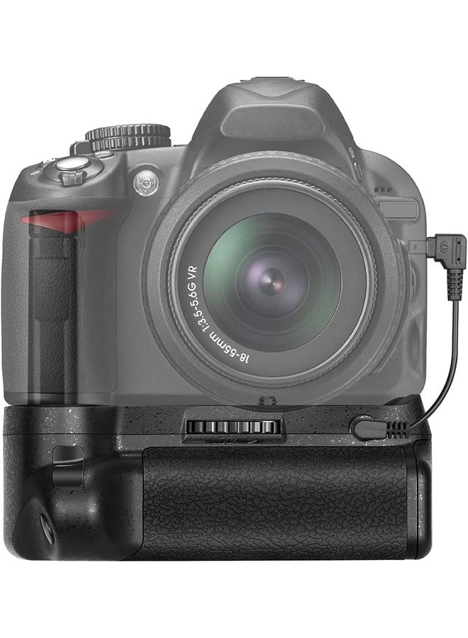 نيوير نيور مقبض بطارية عمودي احترافي بديل لكاميرا نيكون D3100/D3200/D3300/D5300 SLR الرقمية، يعمل مع 1 أو 2 قطعة من بطاريات EN-EL14 - Image 1