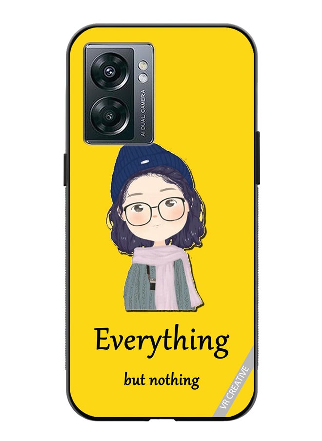 VR CREATIVE Protective Case Cover For Oppo A57 5G Everything But Nothing Design Multicolour  - Image 1